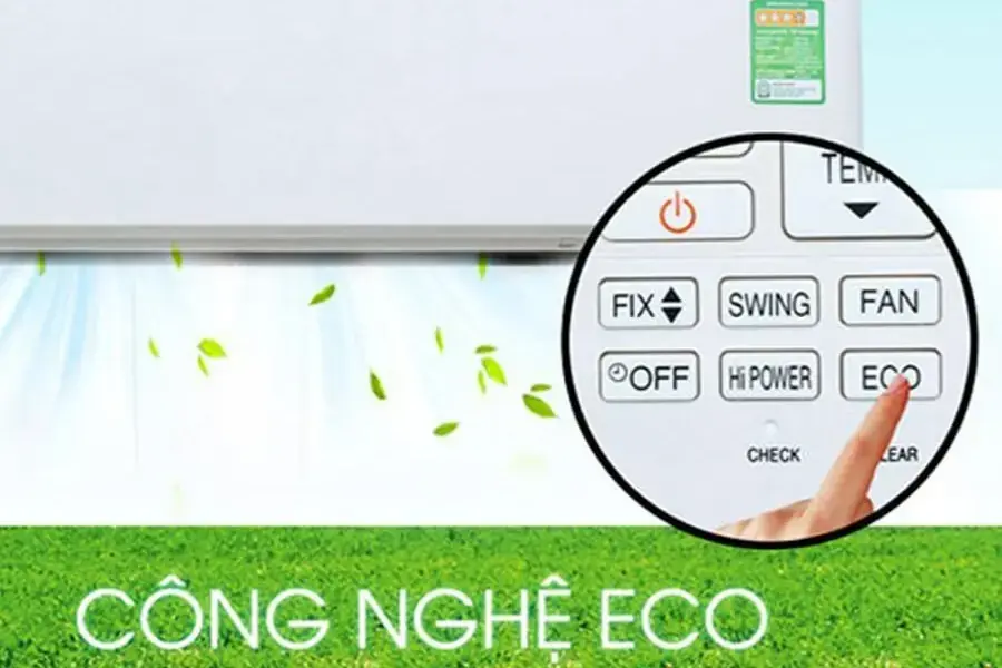 Công nghệ Eco Mode tích hợp trên điều hòa Toshiba