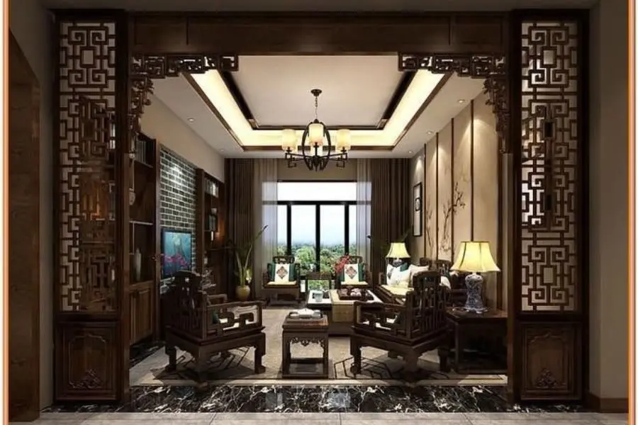 Trang trí phòng khách phong cách Á Đông đậm chất Nhật Bản