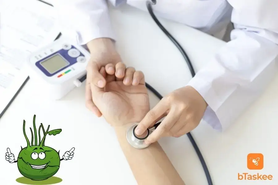 Su hào giàu kali giúp điều hòa huyết áp