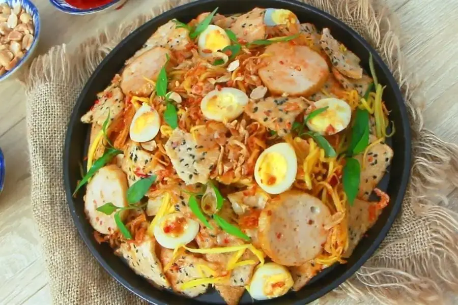Món bánh đa thơm ngon, bắt miệng.
