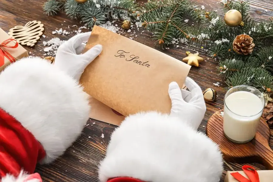 Mẫu thư Ông già Noel gửi tặng các bé tiểu học.