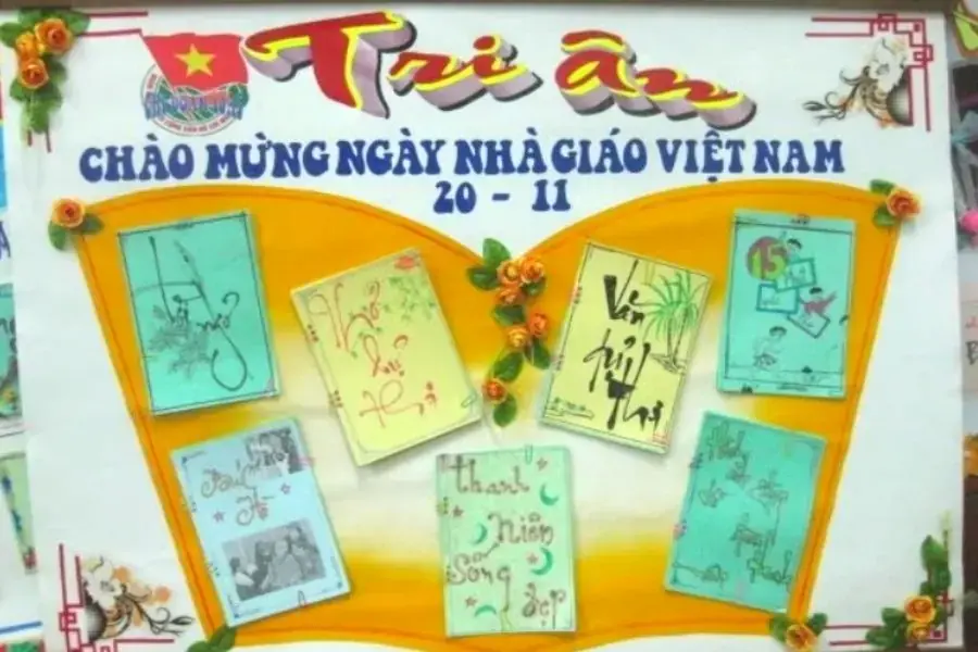 Mẫu trang trí đầu báo tường lớp 7