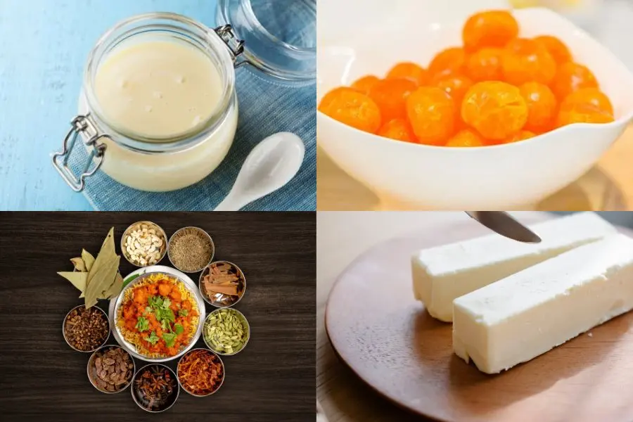 Nguyên liệu làm món bánh bao kim sa (trứng muối).
