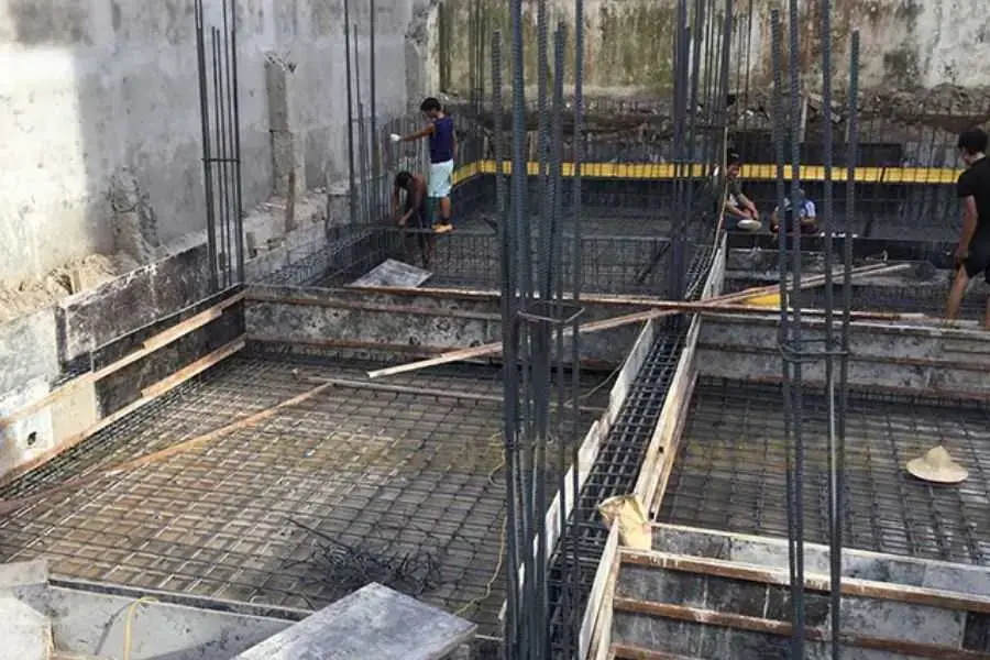 Móng bè phù hợp đối với những ngôi nhà cấp 4 có nền đất bị đọng nước