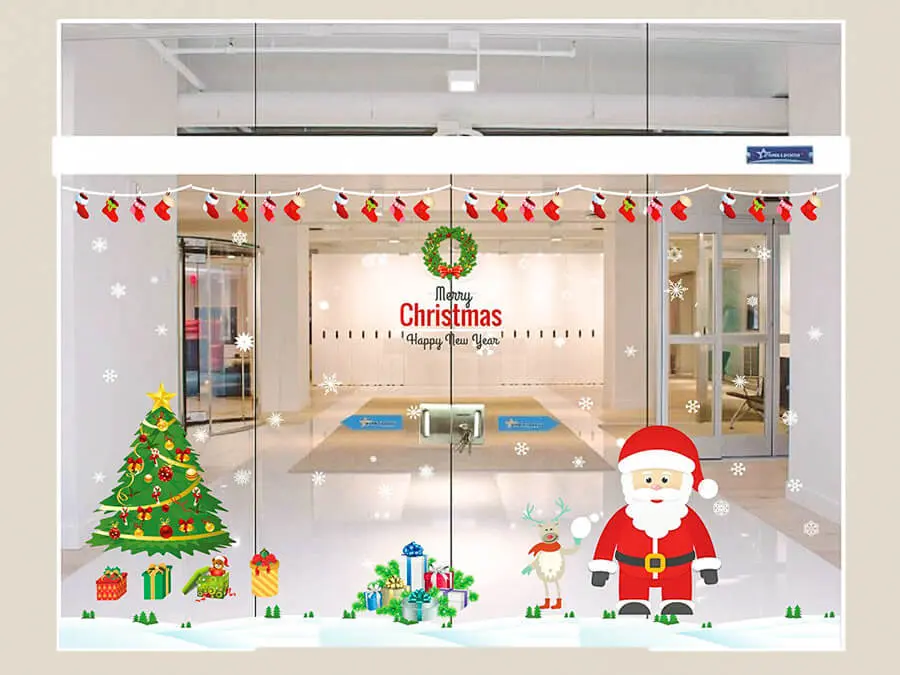 Hình ảnh ông già Noel sẽ mang đến một không khí ấm áp, vui tươi.