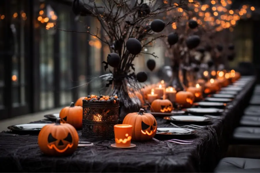 Ý tưởng trang trí mẫu bàn tiệc Halloween đẹp số 26.