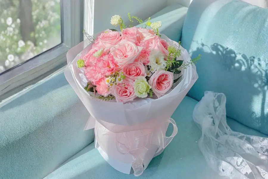 Mẫu bó hoa dáng tròn