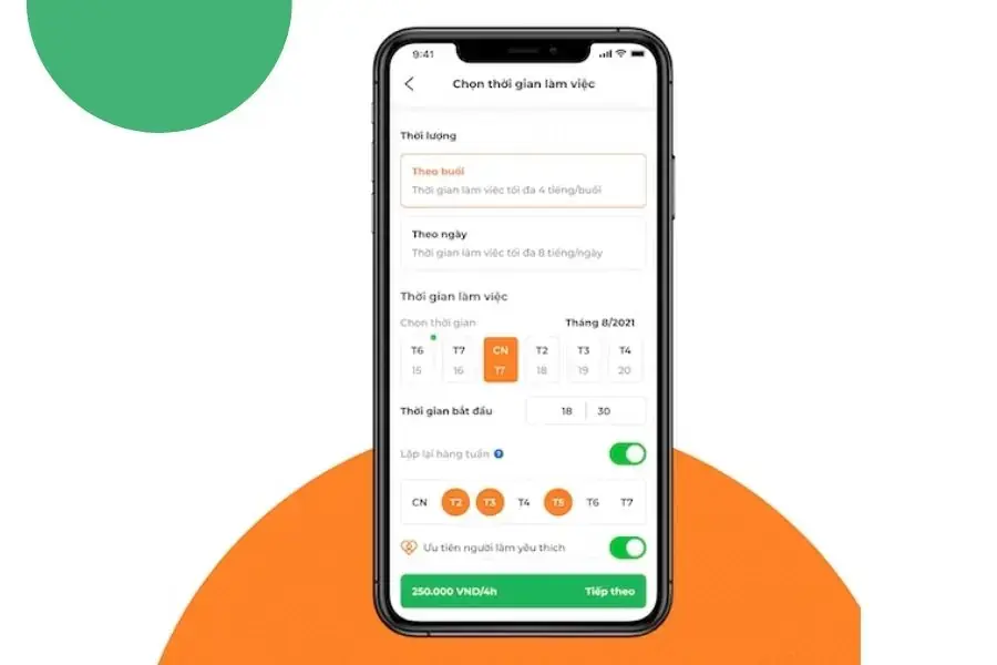 Lựa chọn dịch vụ mong muốn trên app.
