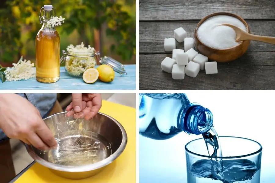 Chuẩn bị những nguyên liệu làm kẹo dẻo gôm chanh.