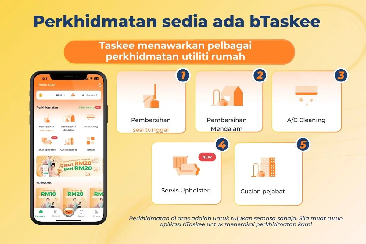 bTaskee services available in Malaysia