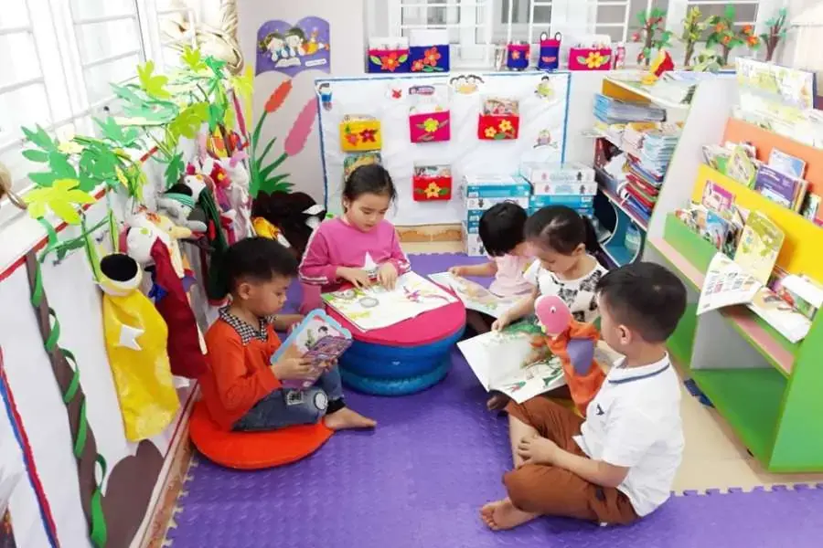 Không gian đọc sách cần đóng vai trò rất quan trọng cho sự phát triển của bé