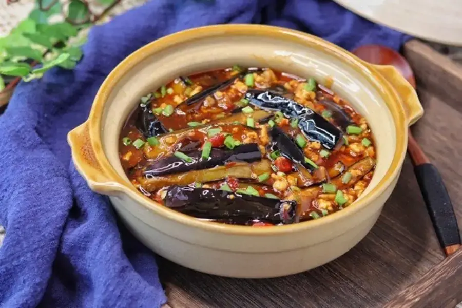 Cà tím bung đậu thịt