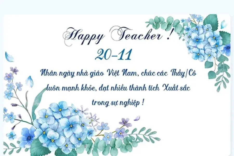 Đừng quên công ơn thầy cô đã vất vả dạy dỗ bạn nét chữ, nét người.