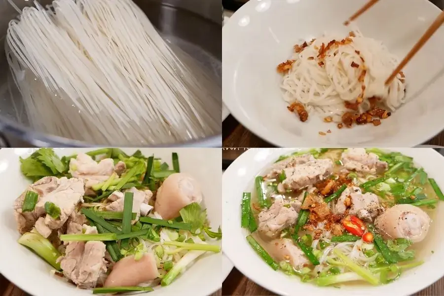 Cách trình bày và thưởng thức món Hủ tiếu