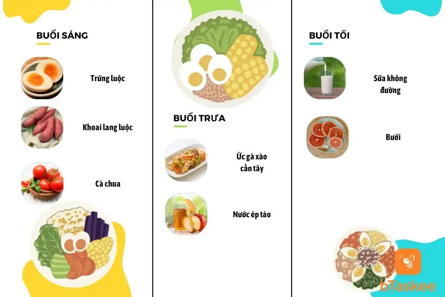 Thực đơn giảm cân ngày 3 với trứng