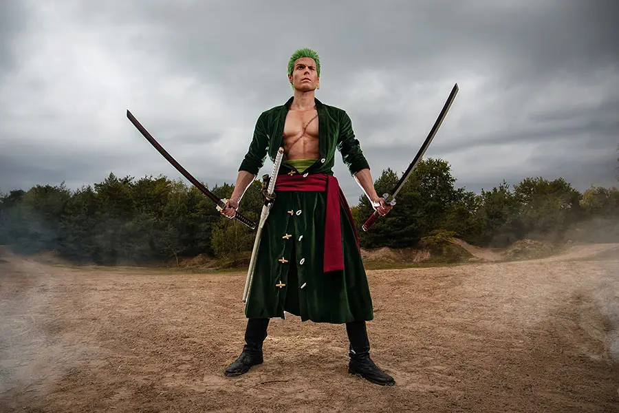 Cosplay nhân vật Zoro trong bộ anime One Piece đình đám.