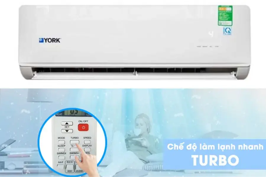 Chế độ Turbo giúp điều hòa làm lạnh nhanh chóng