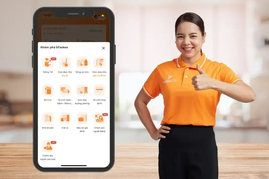 Ứng dụng bTaskee được thiết kế với giao diện thân thiện, dễ sử dụng cho mọi đối tượng.