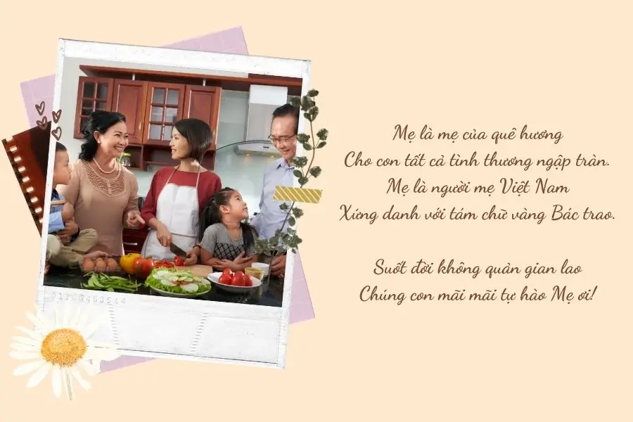 Suốt đời không quản gian lao. Chúng con mãi mãi tự hào Mẹ ơi!