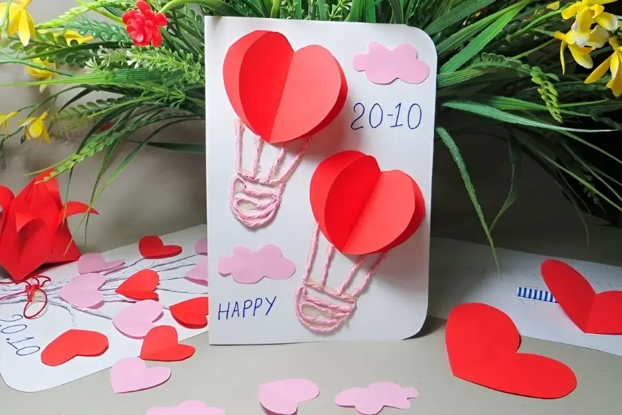 Ý tưởng thiệp 20/10 đẹp mẫu 4.