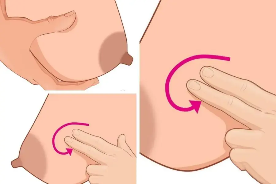 Massage bầu ngực trước khi hút hút sữa
