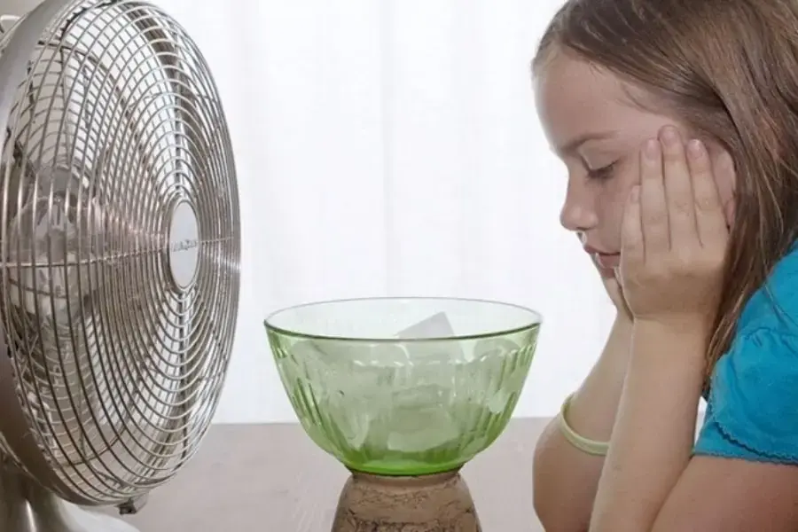 Kết hợp đá với quạt là cách làm mát hiệu quả