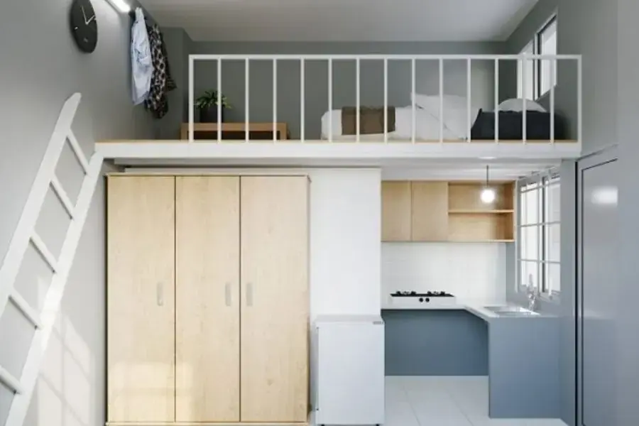 Lưu ý thiết kế gác lửng phù hợp với tổng thể không gian sống