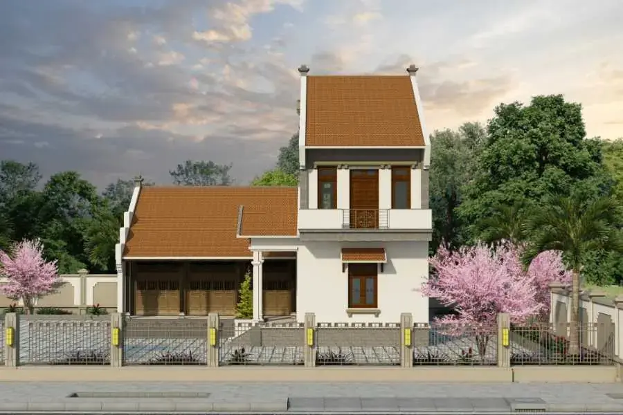 Kiểu nhà Đinh được thiết kế 2 tầng
