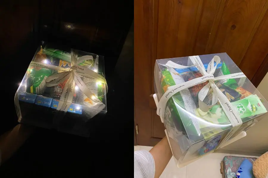 Tự tay làm hộp quà bánh kẹo xinh xắn tặng bạn trai.