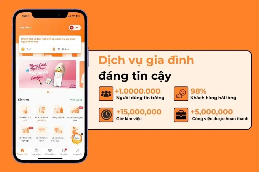 Uy tín 9 năm kinh nghiệm với hơn 1 triệu khách hàng.