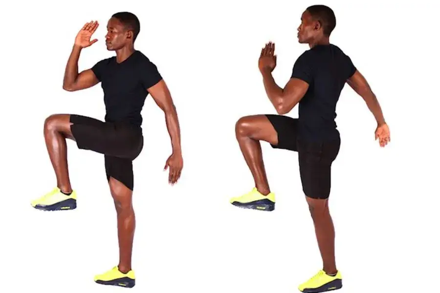 High Knees là bài tập dạng cardio với hiệu quả giảm mỡ toàn thân