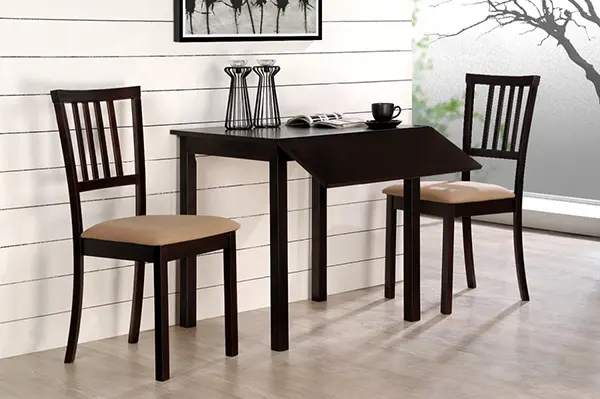 Kích thước bàn ăn hai người đơn giản, gọn gàng