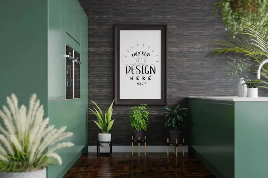 Thiết kế văn phòng với chậu cây cảnh