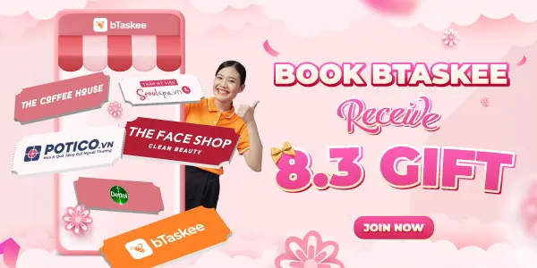 Đặt bTaskee, Nhận Quà 8/3 Mê Ly