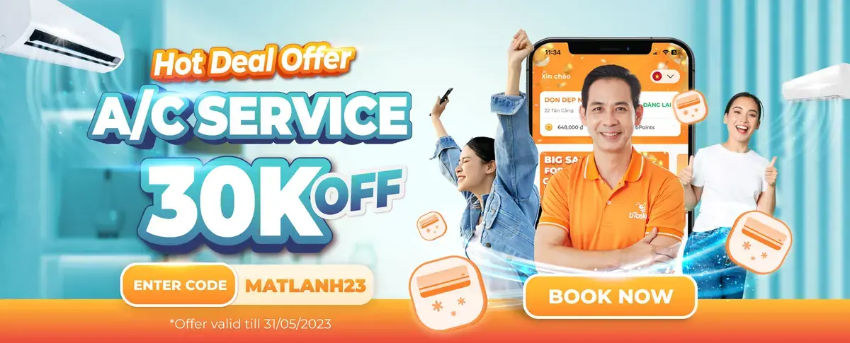 Deal Chào Hè 30K Cho Vệ Sinh Máy Lạnh