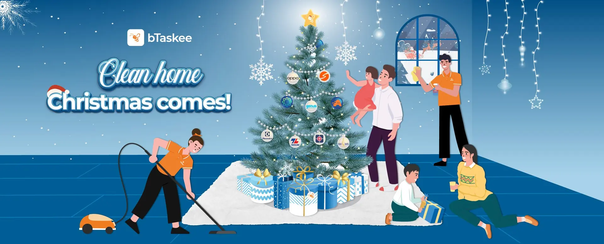 Mở app liền tay – Nhận quà Giáng Sinh cực hay cùng bTaskee