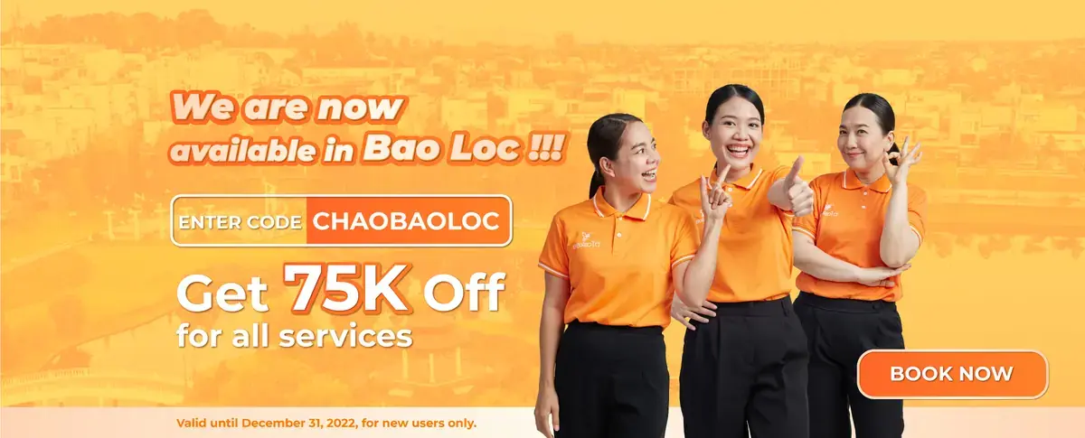 Chào Bảo Lộc! bTaskee Tặng Ưu Đãi 75K