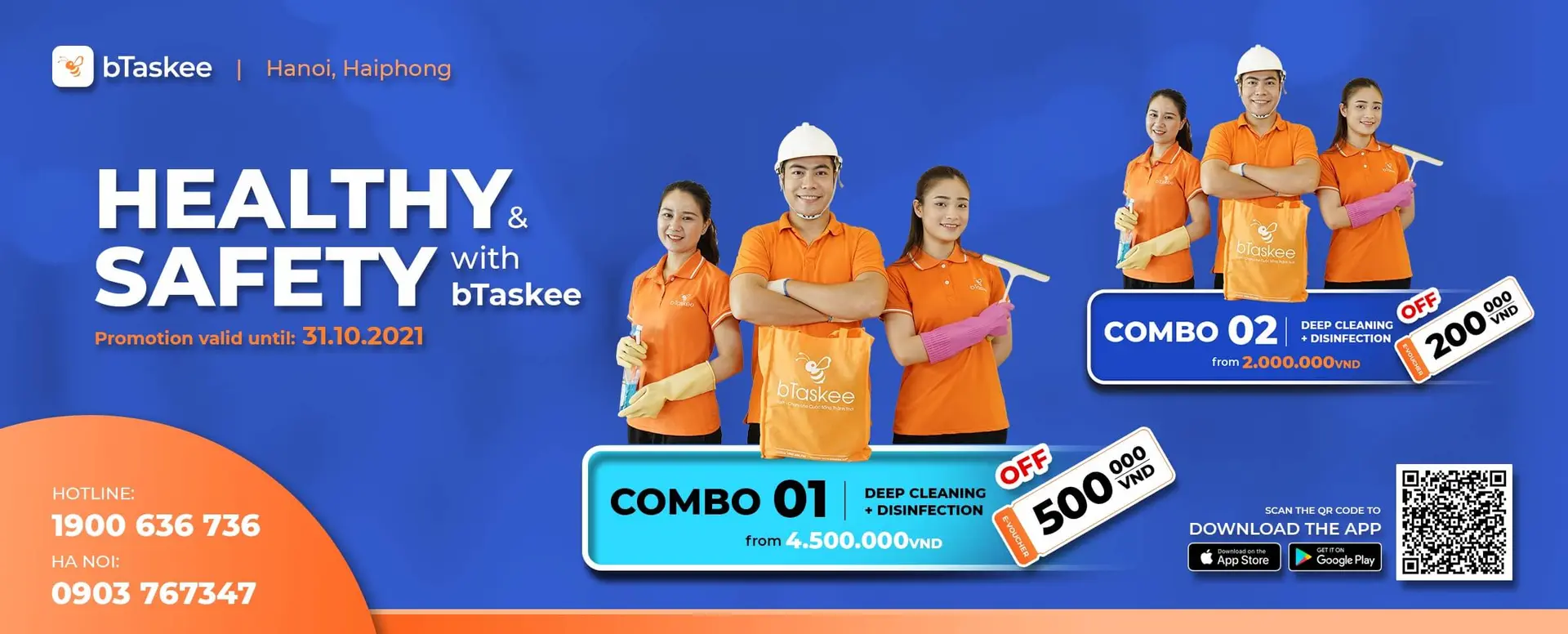 Ưu đãi Combo Tổng Vệ sinh và Khử Khuẩn