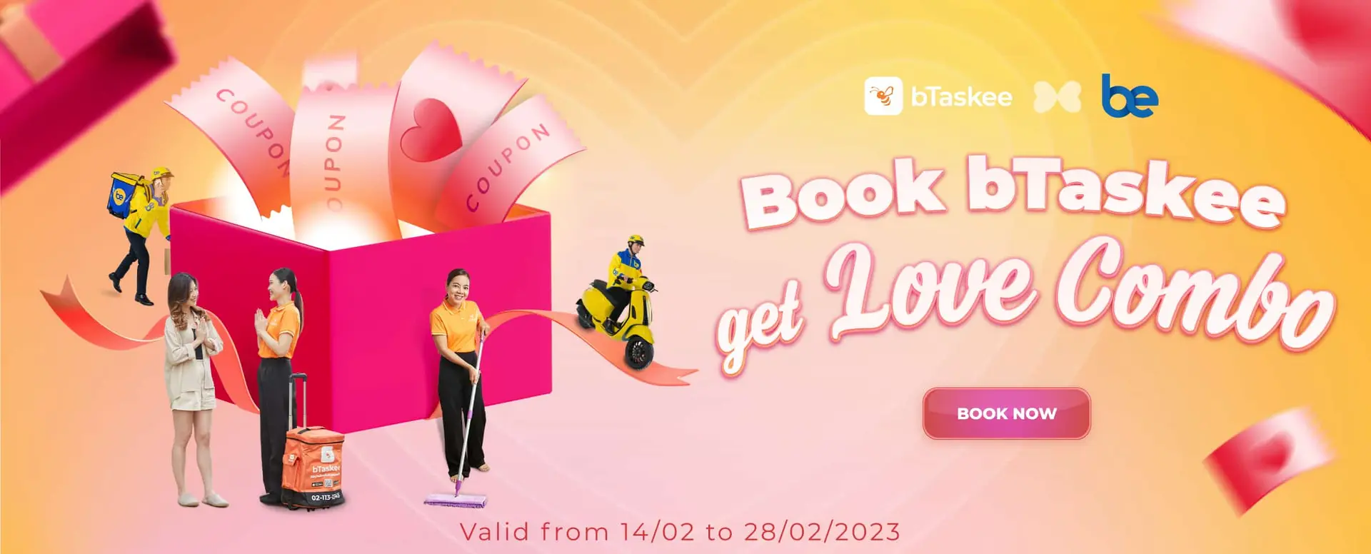 Đặt bTaskee, Nhận Combo Ưu Đãi bTaskee x Be Lên Đến 170K