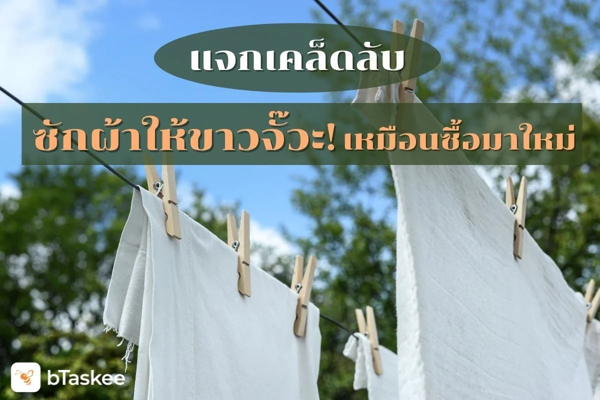 แจก เคล็ดลับซักผ้า ให้ขาวจั๊วะ! เหมือนซื้อมาใหม่