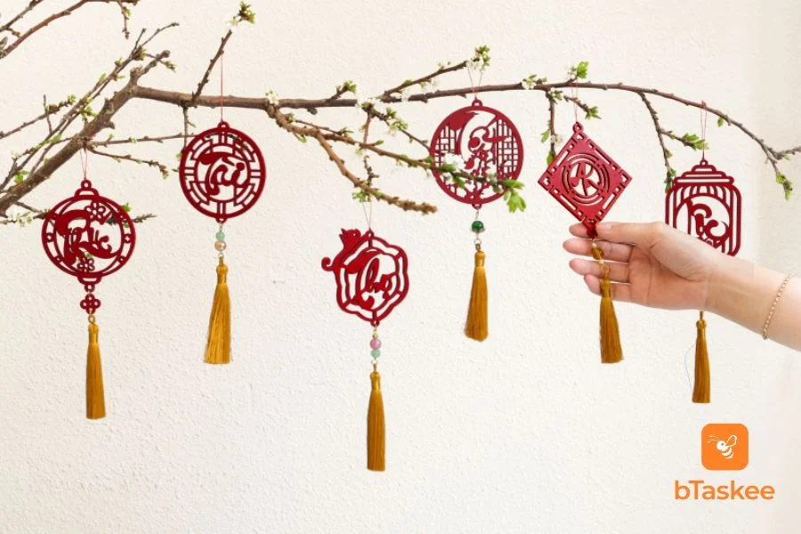 10 Ý Tưởng Làm Đồ Trang Trí Tết Handmade Năm 2025
