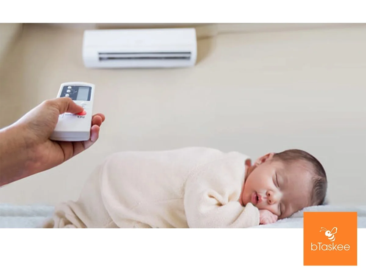 Hướng Dẫn Cho Trẻ Sơ Sinh Nằm Điều Hoà  An Toàn
