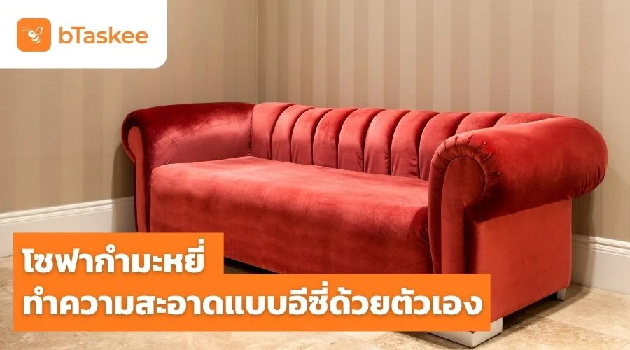 วิธีทำความสะอาดโซฟากำมะหยี่ แบบอีซี่ด้วยตัวเอง