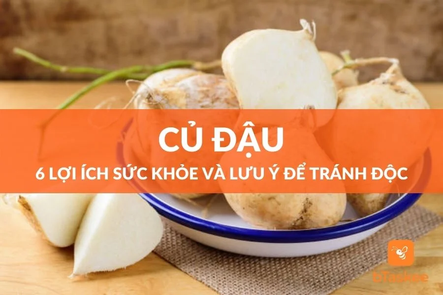 Củ Đậu: 6 Lợi Ích Sức Khỏe Và Lưu Ý Để Tránh Độc