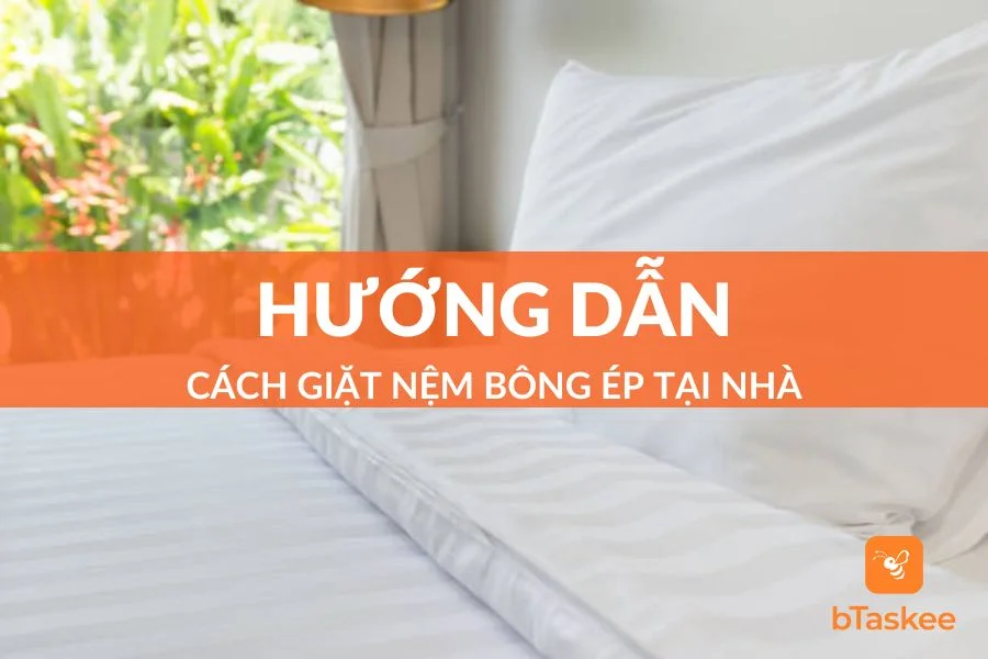 Cách Giặt Đệm Bông Ép Sạch Vết Bẩn Ngay Tại Nhà