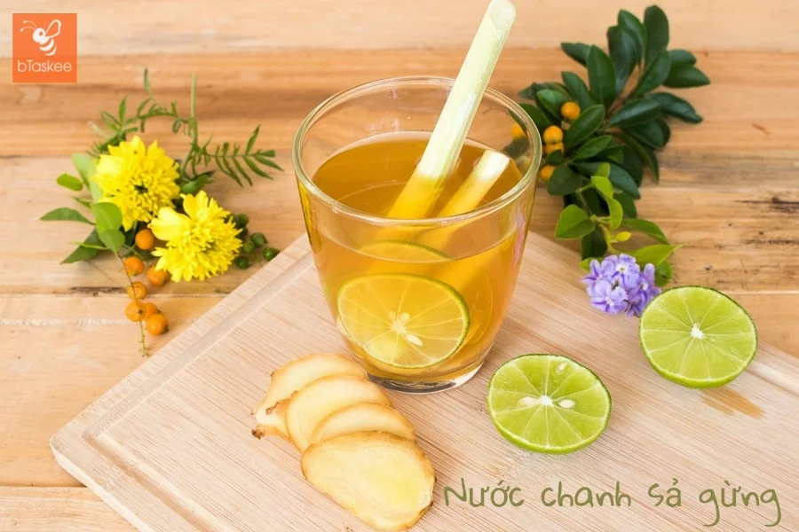Tăng Sức Đề Kháng Với Cách Làm Nước Chanh Sả Gừng