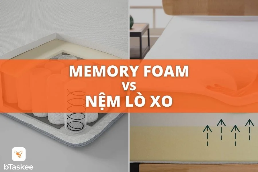 So sánh nệm Memory foam với nệm lò xo loại nào tốt hơn