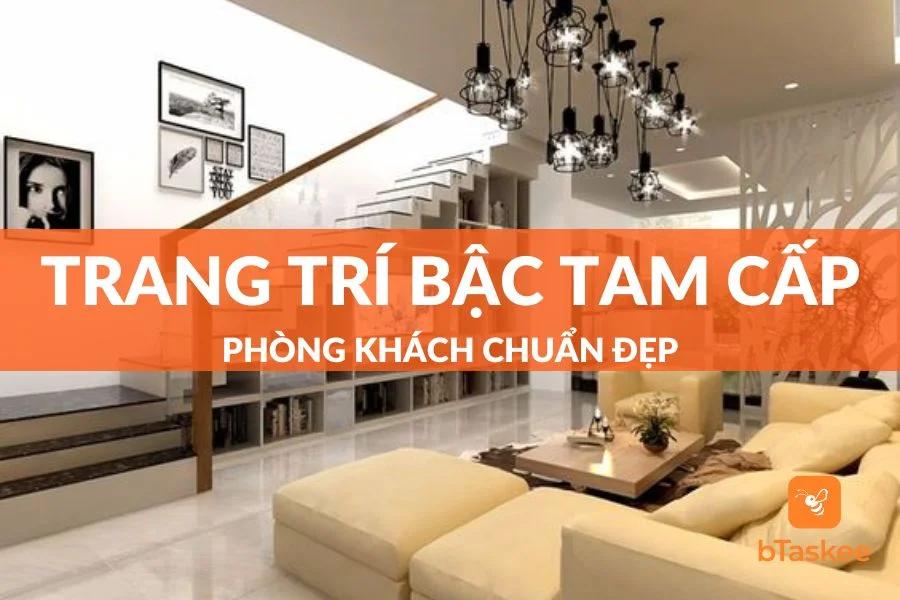 Cách Trang Trí Bậc Tam Cấp Phòng Khách Đẹp Bạn Nên Biết