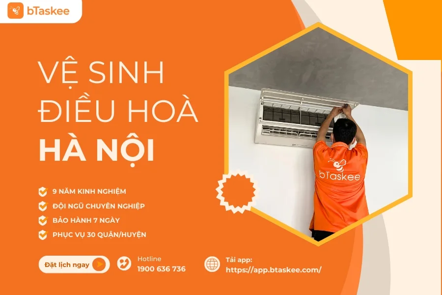 Vệ Sinh Điều Hòa Hà Nội Uy Tín bTaskee 9 Năm Kinh Nghiệm