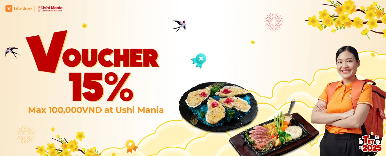 bTaskee và Ushi Mania: “Mừng Xuân Ất Tỵ, Ưu Đãi Siêu Hot!”